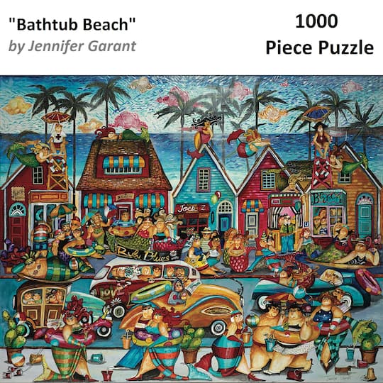 Hart Puzzles Bathtub Beach by Jennifer Garant 1,000 Piece Jigsaw Puzzle